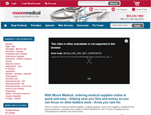 Tablet Screenshot of mooremedical.com